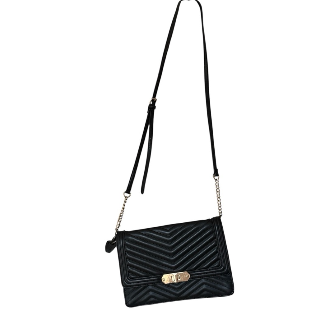 Black Quilted Crossbody Bag